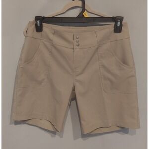 Jofit Womens Tan Everyday Active Stretch UPF50+ Golf Casual Shorts 7.5" Size 6